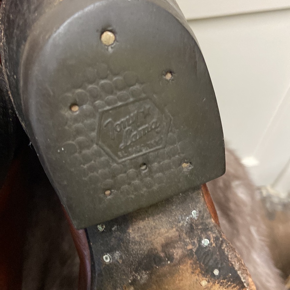 Vintage Tony Lama Brown Boots sz 9 - Picture 7 of 9